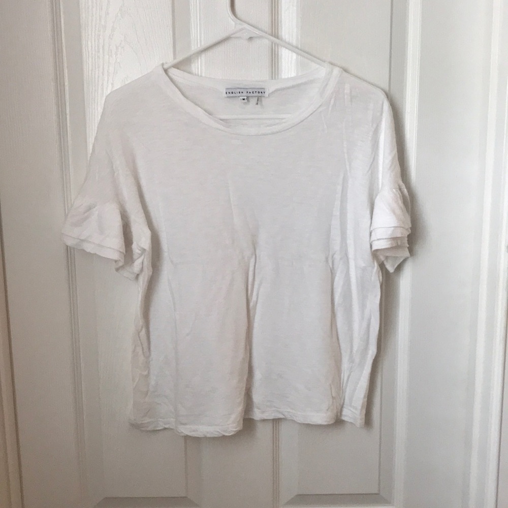 English Factory Ruffle Sleeve T-Shirt